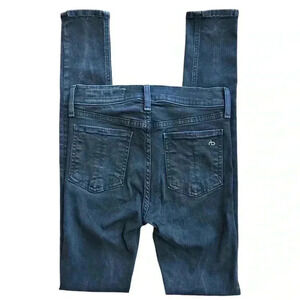 Rag & Bone High Rise Skinny Jeans Black Size 24